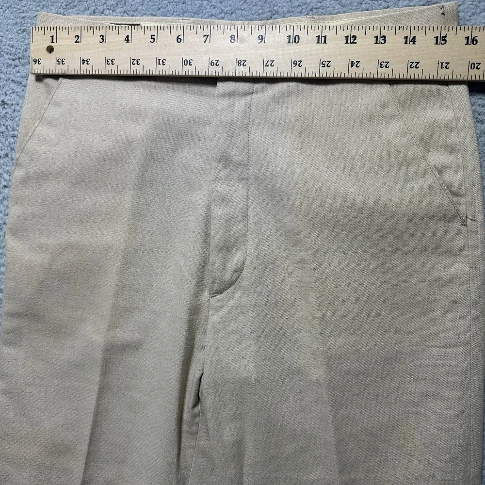Vintage 1980's Levis Trimcut‎ Linen Pants Size 32x36 Preppy Flat Front